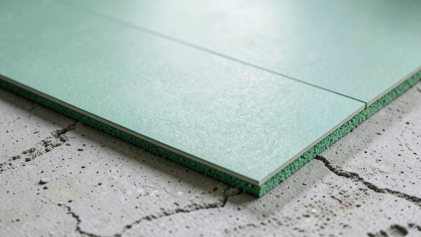 Zielony podkład pod panele laminowane