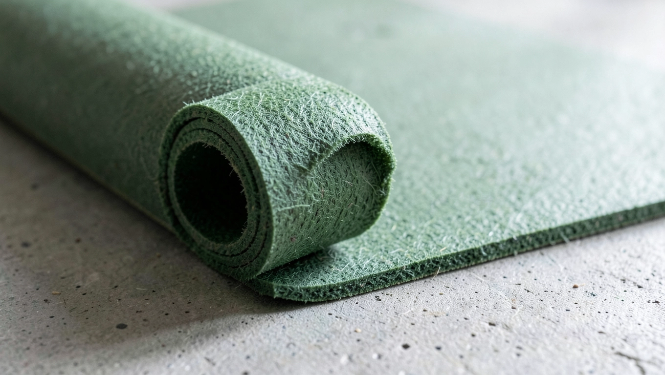 zielony podkład pod panele